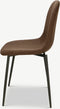 Furnicher Moes Eetkamerstoel - Stoffen bekleding - Modern design - RVS poten - Bruine stof