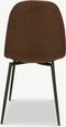 Furnicher Moes Eetkamerstoel - Stoffen bekleding - Modern design - RVS poten - Bruine stof