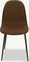 Furnicher Moes Eetkamerstoel - Stoffen bekleding - Modern design - RVS poten - Bruine stof