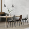 Furnicher Moes Eetkamerstoel - Stoffen bekleding - Modern design - RVS poten - Bruine stof