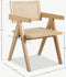 Furnicher Peter Eetkamerstoel - Zitting van bamboe rotan - Modern design - Natuurlijk beukenhout