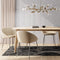 Furnicher Stanley Eetkamerstoel - Stoffen bekleding - Modern design - Chroom poten - Beige stof