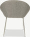 Furnicher - Stanley Eetkamerstoel - Stoffen bekleding - Modern design - Chroom poten - Grijze stof