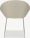 Furnicher Stanley Eetkamerstoel - Stoffen bekleding - Modern design - Chroom poten - Beige stof