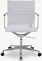 Furnicher Walton bureaustoel - PU-leren zitting - Chroom frame - In hoogte verstelbaar - Draaibaar - Wit