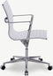 Furnicher Walton bureaustoel - PU-leren zitting - Chroom frame - In hoogte verstelbaar - Draaibaar - Wit