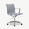 Furnicher – Walton Office Chair – Fabric Seat – Chrome Frame – Height Adjustable - Rotatable – Light