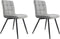 Furnihaus - Eetkamerstoel - Collin - Grijs - Set van 2 - Metaalpoot