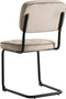 Furnihaus Eetkamerstoelen Set van 2 Flexa - Beige - Metaalpoot - Velvet