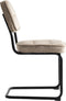 Furnihaus Eetkamerstoelen Set van 2 Flexa - Beige - Metaalpoot - Velvet