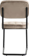 Furnihaus Eetkamerstoelen Set van 2 Flexa - Beige - Metaalpoot - Velvet