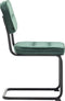 Furnihaus Eetkamerstoelen Set van 2 Flexa - Groen - Metaalpoot - Fluweel