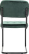 Furnihaus Eetkamerstoelen Set van 2 Flexa - Groen - Metaalpoot - Fluweel