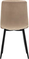 Furnihaus Eetkamerstoelen Set van 2 Fox - Mink - Metaalpoot - Fluweel
