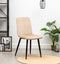 Furnihaus Eetkamerstoelen Set van 2 Fox - Mink - Metaalpoot - Fluweel