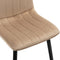 Furnihaus Eetkamerstoelen Set van 2 Fox - Mink - Metaalpoot - Fluweel