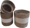 Furnilux Collection plantenbakken - Mandenset - 3 stuks - Naturel en wit
