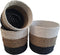 Furnilux Collection plantenbakken - Mandenset (3 stuks) - Wit en naturel en zwart