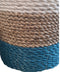 Furnilux Collection plantenbakken - mandenset - 3 stuks - wit en naturel en blauw