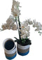 Furnilux Collection plantenbakken - mandenset - 3 stuks - wit en naturel en blauw