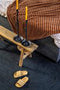Furnilux Deken Royalty - Plaid in Fluweel Groen met Gouden Details - 170x140 cm