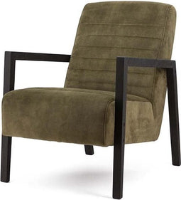 Furnilux - Fauteuil Lars - Fauteuils Met Armleuning - Fauteuil Relax - Lounge Stoel - Groen Adore