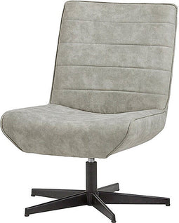 Furnilux - Fauteuil Otis - Fauteuil Relax - Lounge Stoel - Antraciet - Zilver