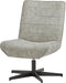Furnilux - Fauteuil Otis - Fauteuil Relax - Lounge Stoel - Antraciet - Zilver