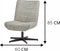 Furnilux - Fauteuil Otis - Fauteuil Relax - Lounge Stoel - Antraciet - Zilver