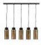 Furnilux - Hanglamp Mir 5 lampen goud metaal