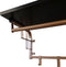 Furnilux - Kapstok 110 x 30 x 27 cm - XXXL Wand kapstok De Luxe -FAMILIE Kapstok - Hoedenplank met 8 Haken - GOUD -Zwart