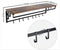 Furnilux - Kapstok 110 x 30 x 27 cm - XXXL Wand kapstok De Luxe -FAMILIE Kapstok - Hoedenplank met 8 Haken - Industrieel Bruin