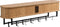 Furnilux kapstok 120 x 24 x 32 cm - XXXL - Wandkapstok Kiruna - 12 haken - Licht Eiken