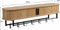 Furnilux kapstok 120 x 24 x 32 cm - XXXL - Wandkapstok Kiruna - 12 haken - Licht Eiken