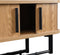 Furnilux kapstok 60 x 24 x 32 cm - Smal - Wandkapstok Kiruna - 8 haken - Licht Eiken