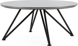 Furnilux - Salontafel - Geborsteld zilver aluminium 92 x 92 cm