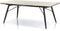 Furnilux - Salontafel Richy - Rechthoek - Metaal Zwart - Marmer Bruin Blad - 110 x 56 x 41 cm