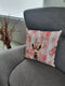 Furnilux Sierkussens - 45x45 cm - Set van 2 - Girafprint - Roze