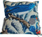 Furnilux Sierkussens - 45x45 cm - Set van 2 - Vogelmotief - Blauw