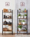 Furnilux Staande Boekenkast - Multifunctionele Opslag - 34x56x138 cm - Staal & MDF