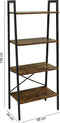 Furnilux Staande Boekenkast - Multifunctionele Opslag - 34x56x138 cm - Staal & MDF