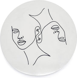 Furnilux Wanddecoratie - Abstract Klein 45 x 45 cm - Clay Kleur