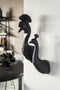 Furnilux Wanddecoratie - Pavo - 1 stuk - Zwart