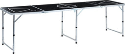 Furniture Limited - Bierpongtafel inklapbaar 240 cm zwart