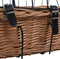 Furniture Limited - Fietsstuurmand met deksel 50x45x35 cm natuurlijk wilgen