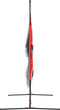 Furniture Limited - Honkbalnet draagbaar 183x105x183 cm Polyester zwart en rood