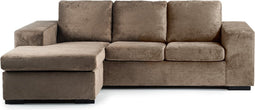 Furntastik 3 zits bank CL L+R, stof Hotel Chique, H430 bruin