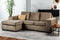 Furntastik 3 zits bank CL L+R, stof Hotel Chique, H430 bruin
