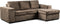 Furntastik 3 zits bank CL L+R, stof Hotel Chique, H430 bruin