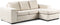 Furntastik 3 zits bank CL L+R, stof Hotel Chique, H460 beige